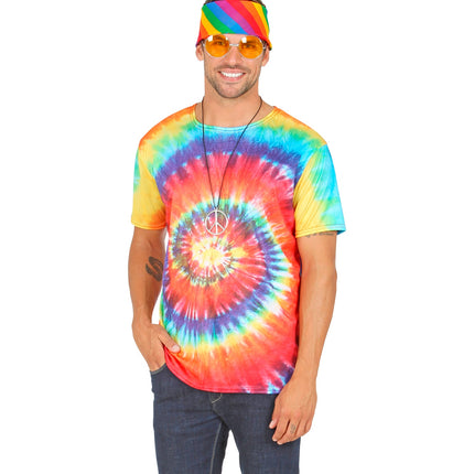 Widmann SRL Hippie shirt Tie-Dye