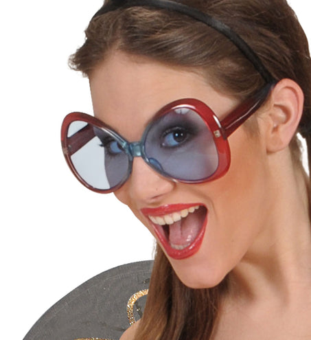 Widmann SRL Hippie sugarbabe bril rood