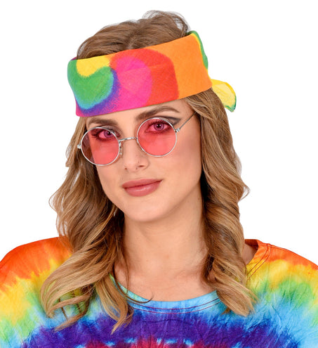 Widmann SRL Hippie tie-dye bandana