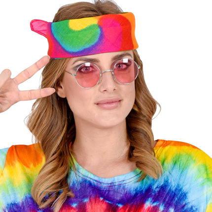 Widmann SRL Hippie tie-dye bandana