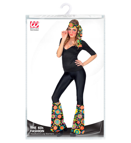 Widmann SRL Hippie verkleedset bloemenfeest unisex jaren-70