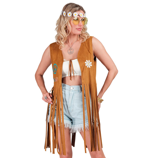 Widmann SRL Hippie vest met franjes