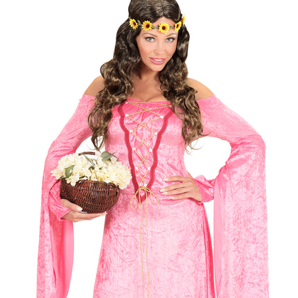 Widmann SRL Hippiepruik met bloemen haarband