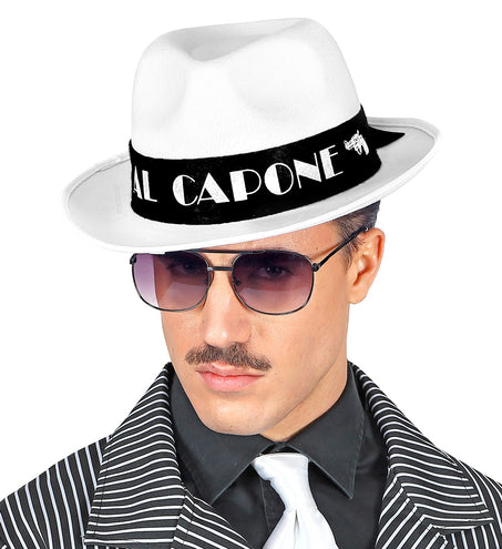 Widmann SRL Hoed Al Capone wit