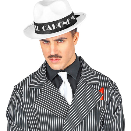 Widmann SRL Hoed Al Capone wit