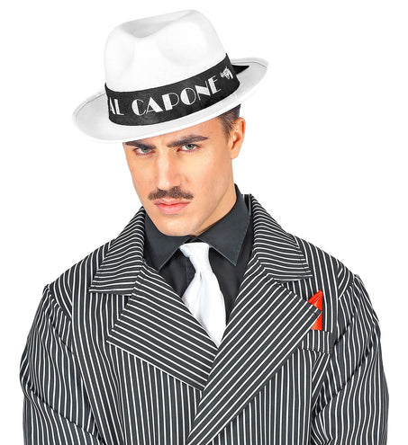 Widmann SRL Hoed Al Capone wit