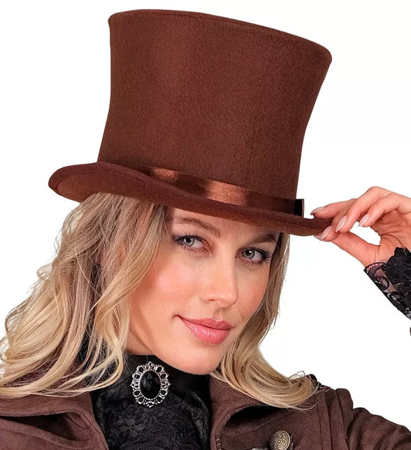 Widmann SRL Hoge hoed bruin Finn top kwaliteit