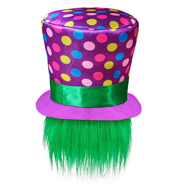 Widmann SRL Hoge hoed gestippeld met haar