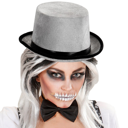 Widmann SRL hoge hoed grijs fluweel