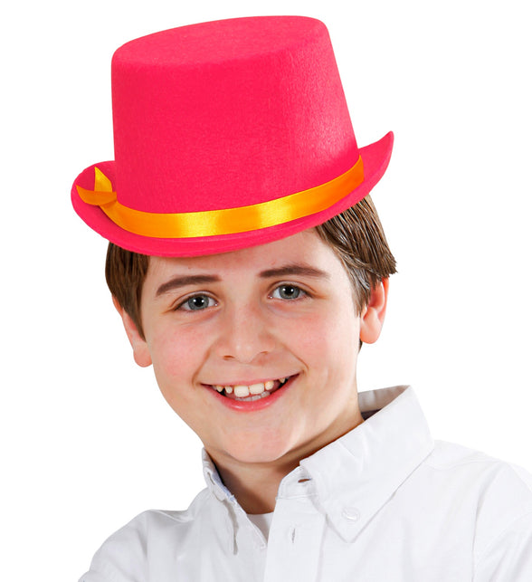 Widmann SRL Hoge hoed kind roze