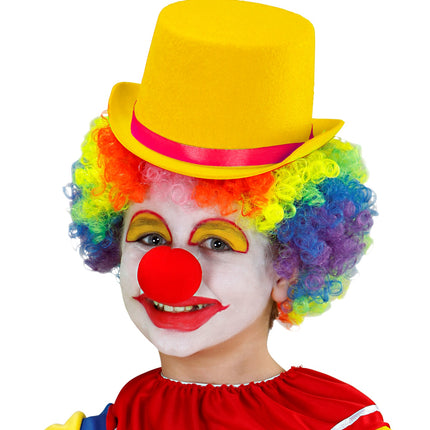 Widmann SRL Hoge hoed kinderen geel