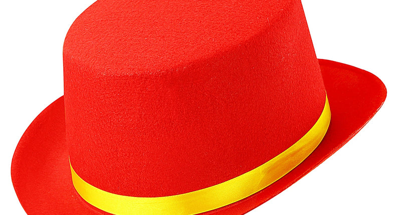 Widmann SRL Hoge hoed kinderen rood