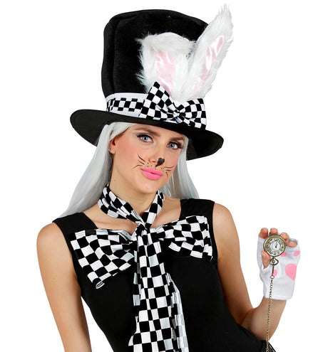 Widmann SRL Hoge hoed met bunny oren