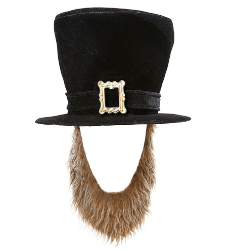 Widmann SRL Hoge hoed muts zwart met baard