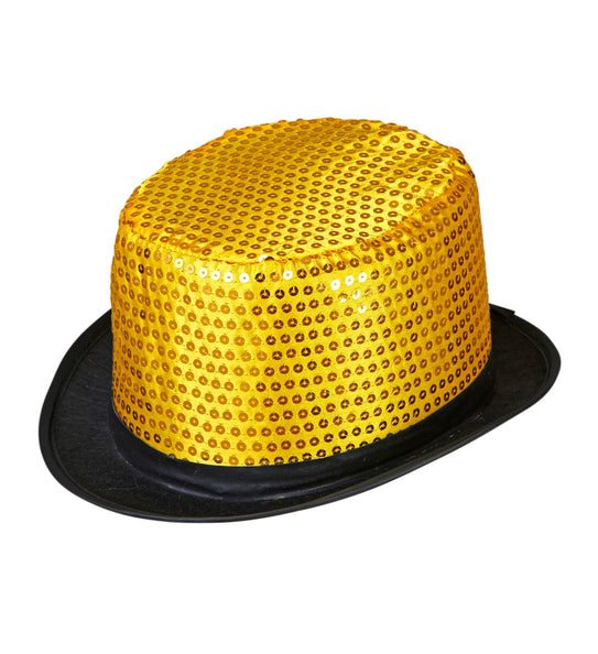 Widmann SRL hoge hoed pailletten goud