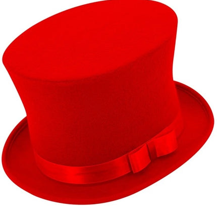 Widmann SRL Hoge hoed rood Maud top kwaliteit