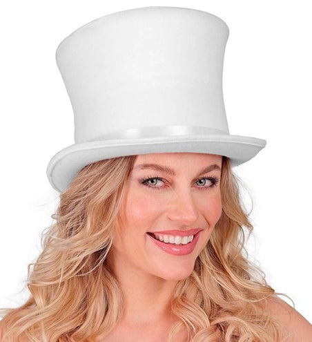 Widmann SRL Hoge hoed wit Gijs top kwaliteit