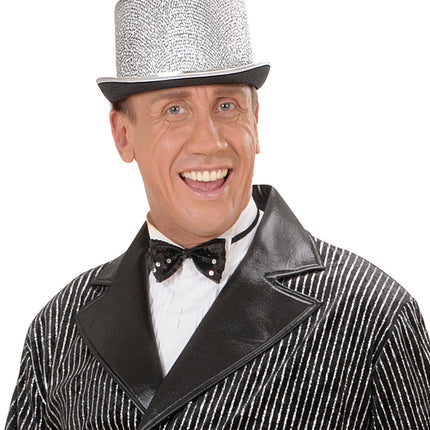 Widmann SRL hoge hoed zilverkleurig