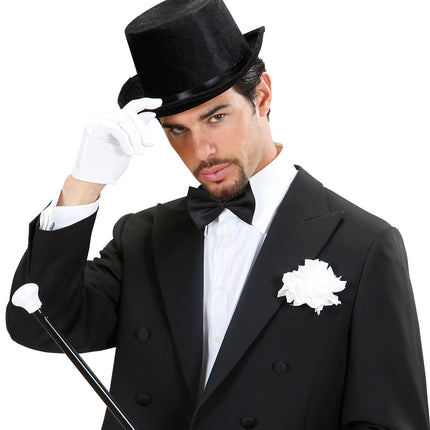 Widmann SRL hoge hoed zwart fluweel