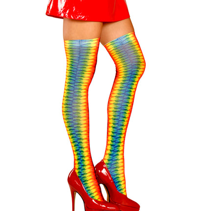 Widmann SRL Hoge kousen regenboog kleuren