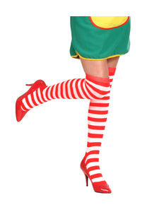 Widmann SRL Hoge kousen rood wit gestreept pipi