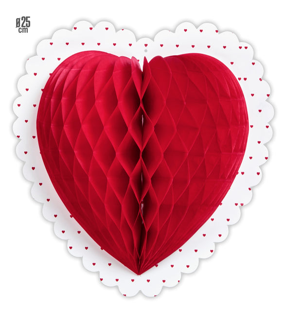 Widmann SRL Honinggraat lampion hart voor bruiloft