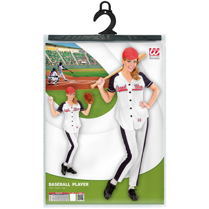 Widmann SRL Honkbal damespak voor carnaval