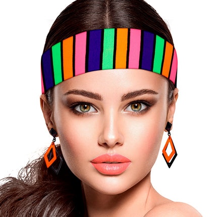 Widmann SRL Hoofdband 80's neon