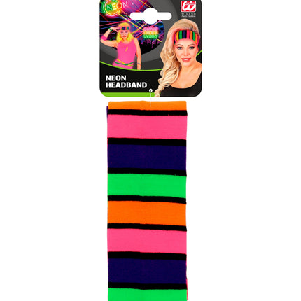 Widmann SRL Hoofdband 80's neon