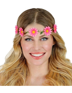 Widmann SRL Hoofdband bloemen roze Noah