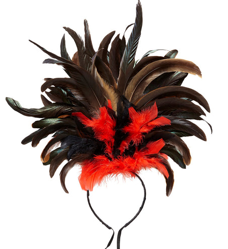 Widmann SRL Hoofdband Copa Cabana veren Zwart rood