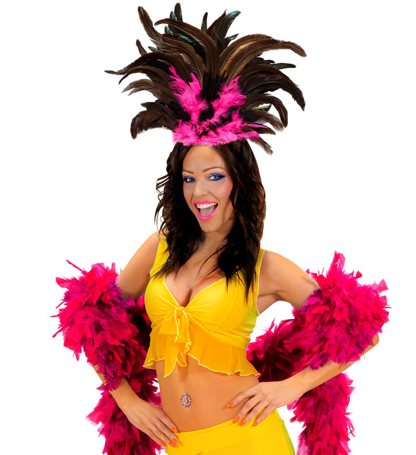 Widmann SRL Hoofdband Copa Cabana veren Zwart roze