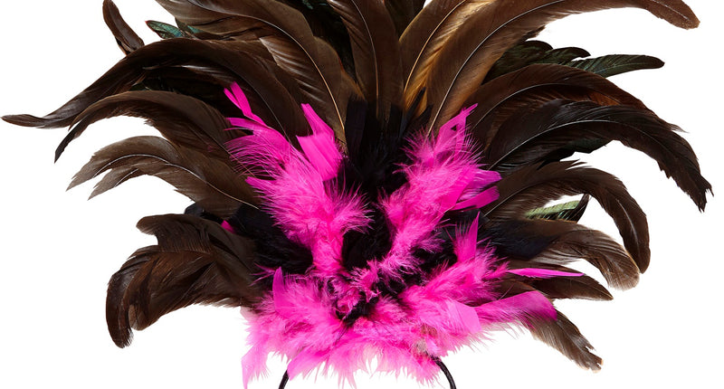 Widmann SRL Hoofdband Copa Cabana veren Zwart roze