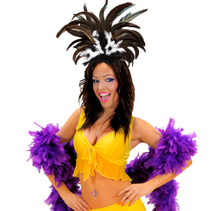 Widmann SRL Hoofdband Copa Cabana veren Zwart wit