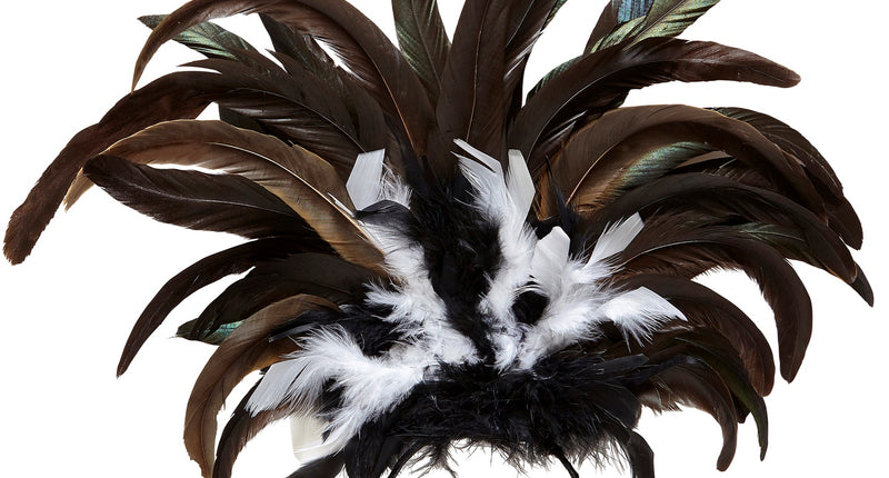 Widmann SRL Hoofdband Copa Cabana veren Zwart wit