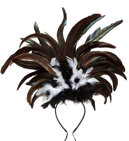 Widmann SRL Hoofdband Copa Cabana veren Zwart wit