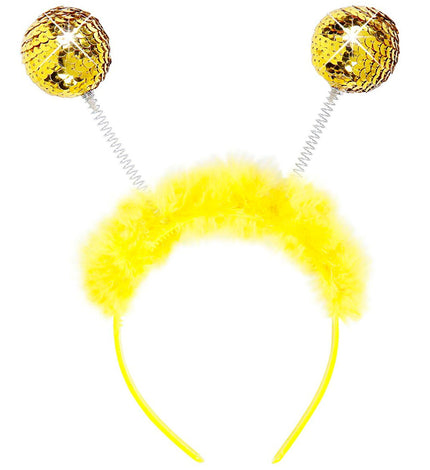 Widmann SRL Hoofdband Goud Pailletten Met Maraboe