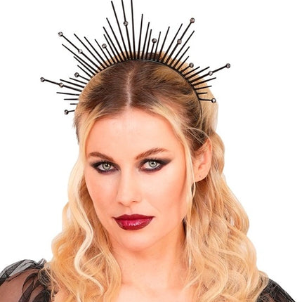 Widmann SRL Hoofdband halo zwart Sanne