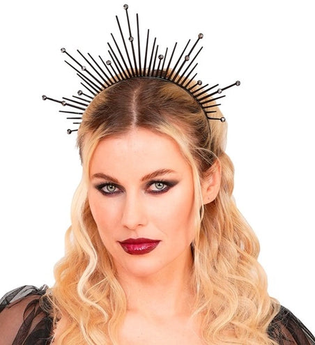 Widmann SRL Hoofdband halo zwart Sanne