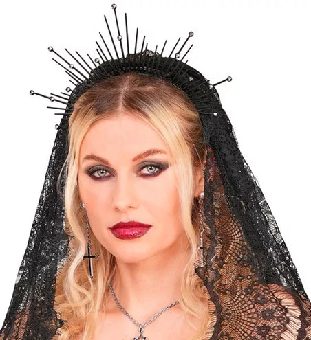 Widmann SRL Hoofdband halo zwart Sanne