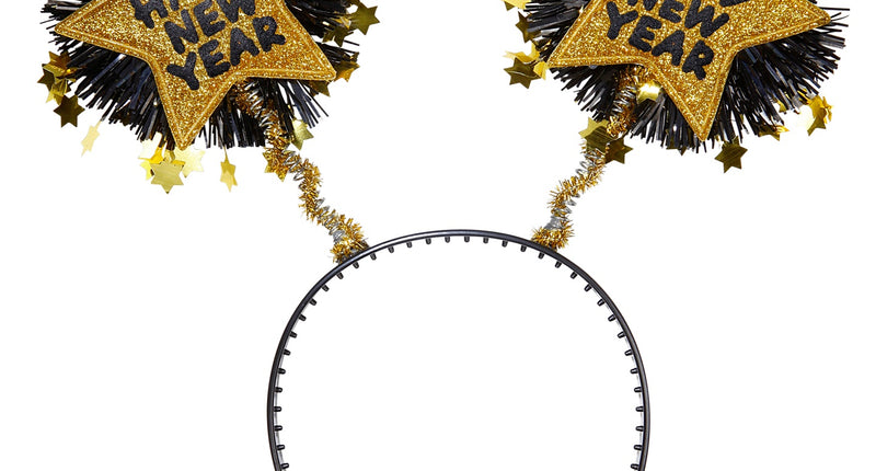 Widmann SRL Hoofdband Happy New Year goud
