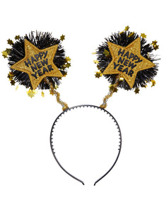 Widmann SRL Hoofdband Happy New Year goud