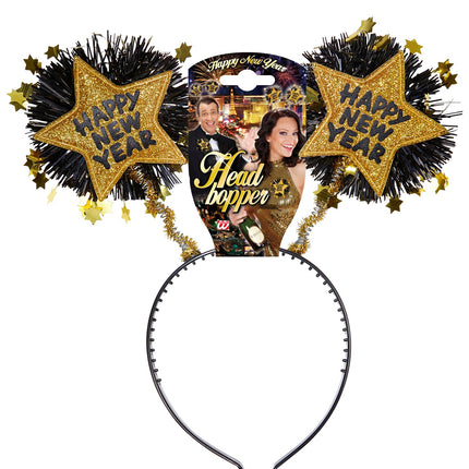 Widmann SRL Hoofdband Happy New Year goud