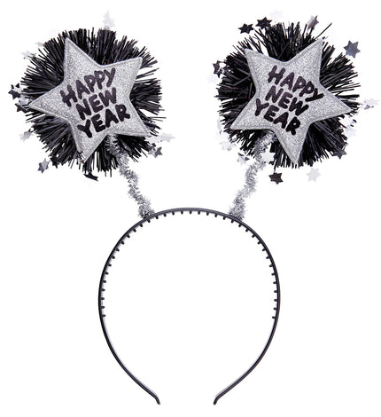 Widmann SRL Hoofdband Happy New Year zilver