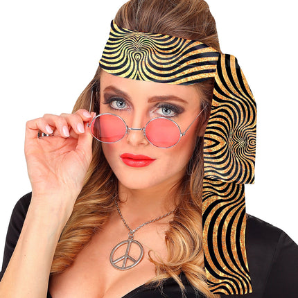 Widmann SRL Hoofdband jaren 70 disco goud