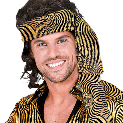 Widmann SRL Hoofdband jaren 70 disco goud