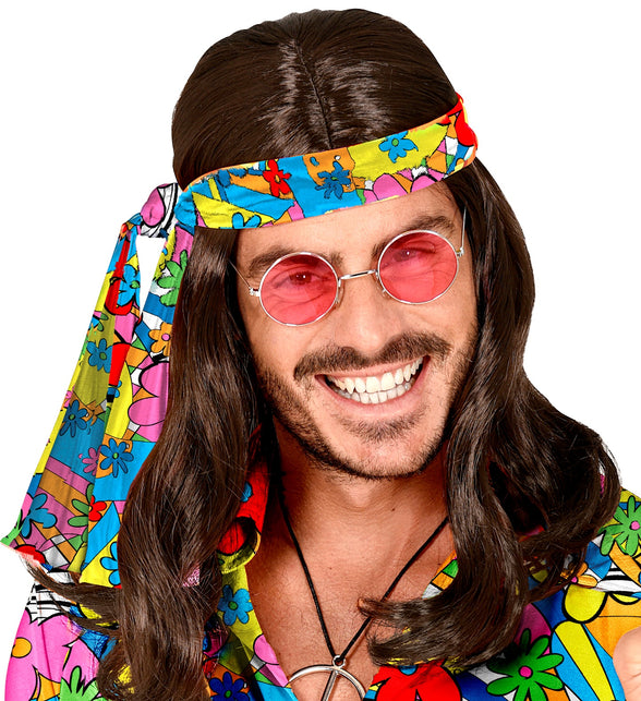 Widmann SRL Hoofdband jaren 70 flower power