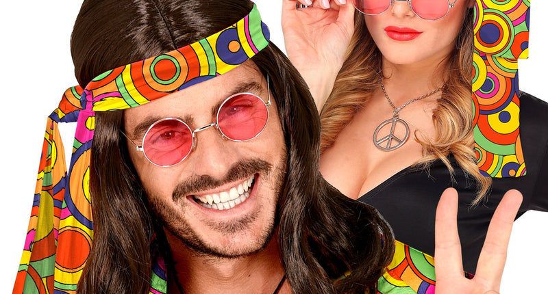 Widmann SRL Hoofdband jaren 70 groovy cirkels