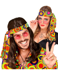 Widmann SRL Hoofdband jaren 70 groovy cirkels