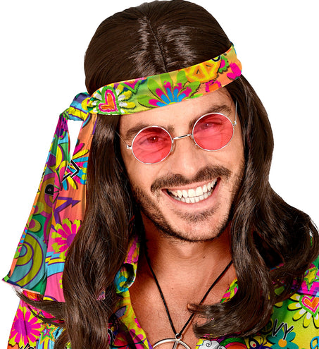 Widmann SRL Hoofdband jaren 70 love&peace